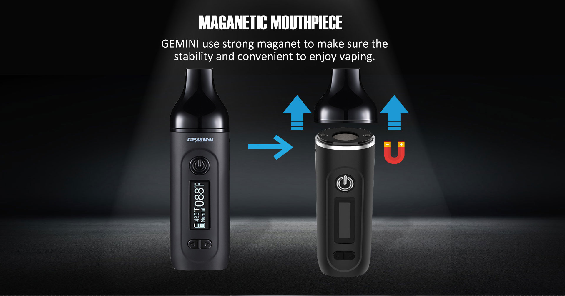 Anix Gemini Pro Dry Herb Vaporizer Kit black