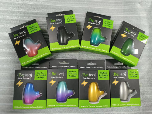 beleaf 1000mah 510 vape batteries 8 colors with boxes