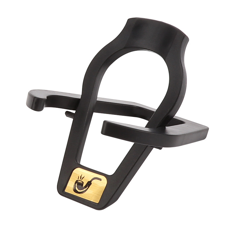 Foldable Plastic Smoking Pipe Holder black