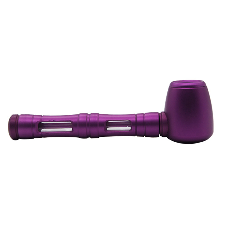 glass metal pipe purple