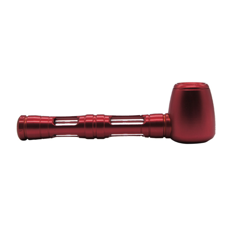 glass metal pipe red