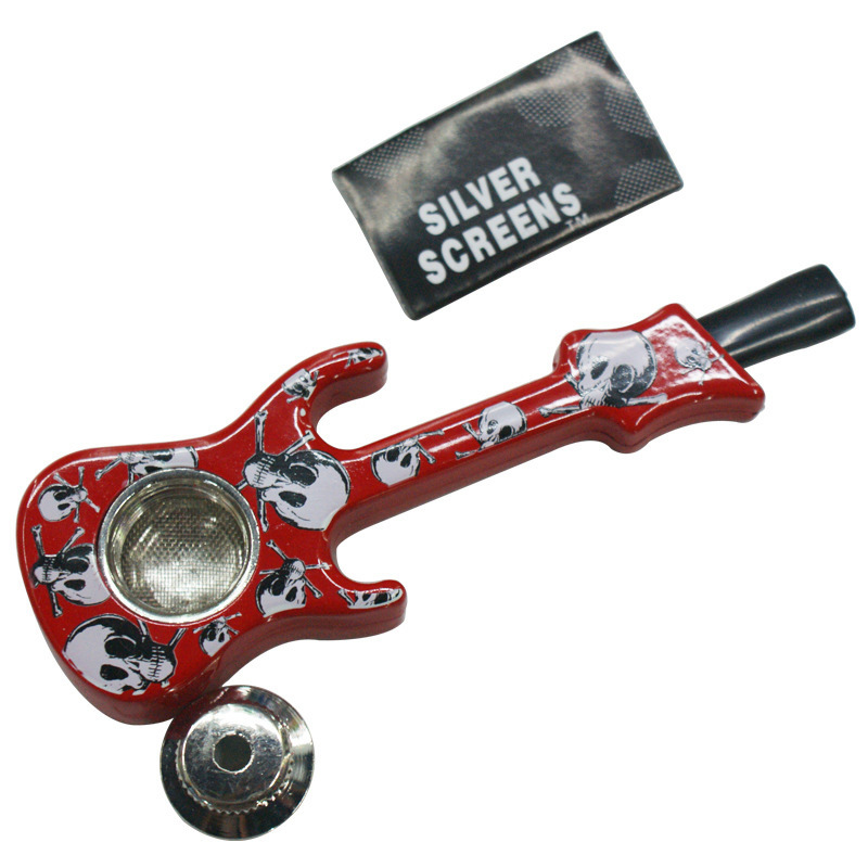 Metal Guitar Pipe red