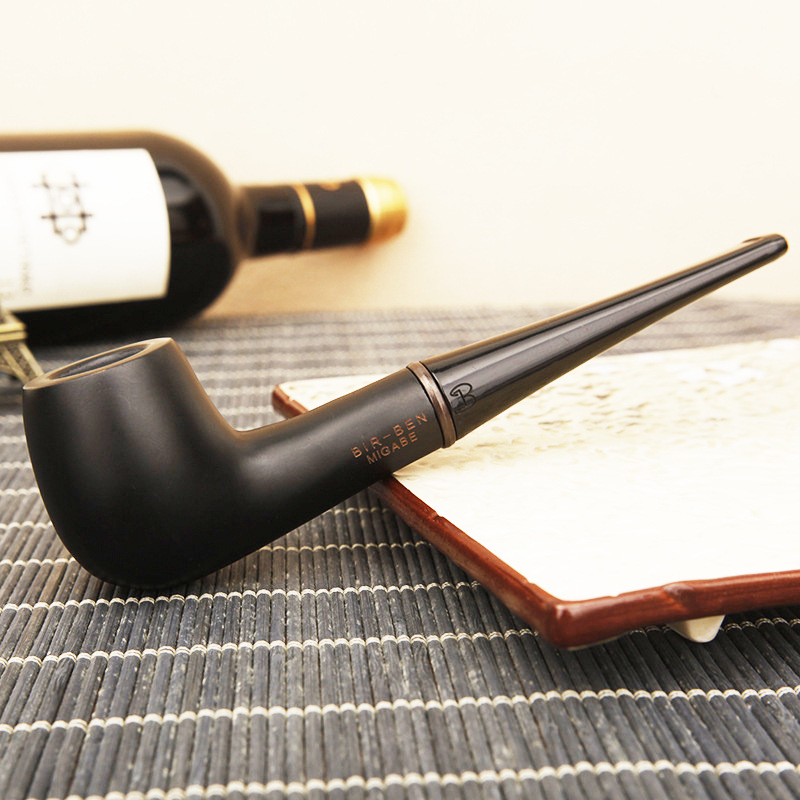 Mini pipa para fumar tabaco hecha a mano, raíces de madera de pera para cuenco de madera para fumar