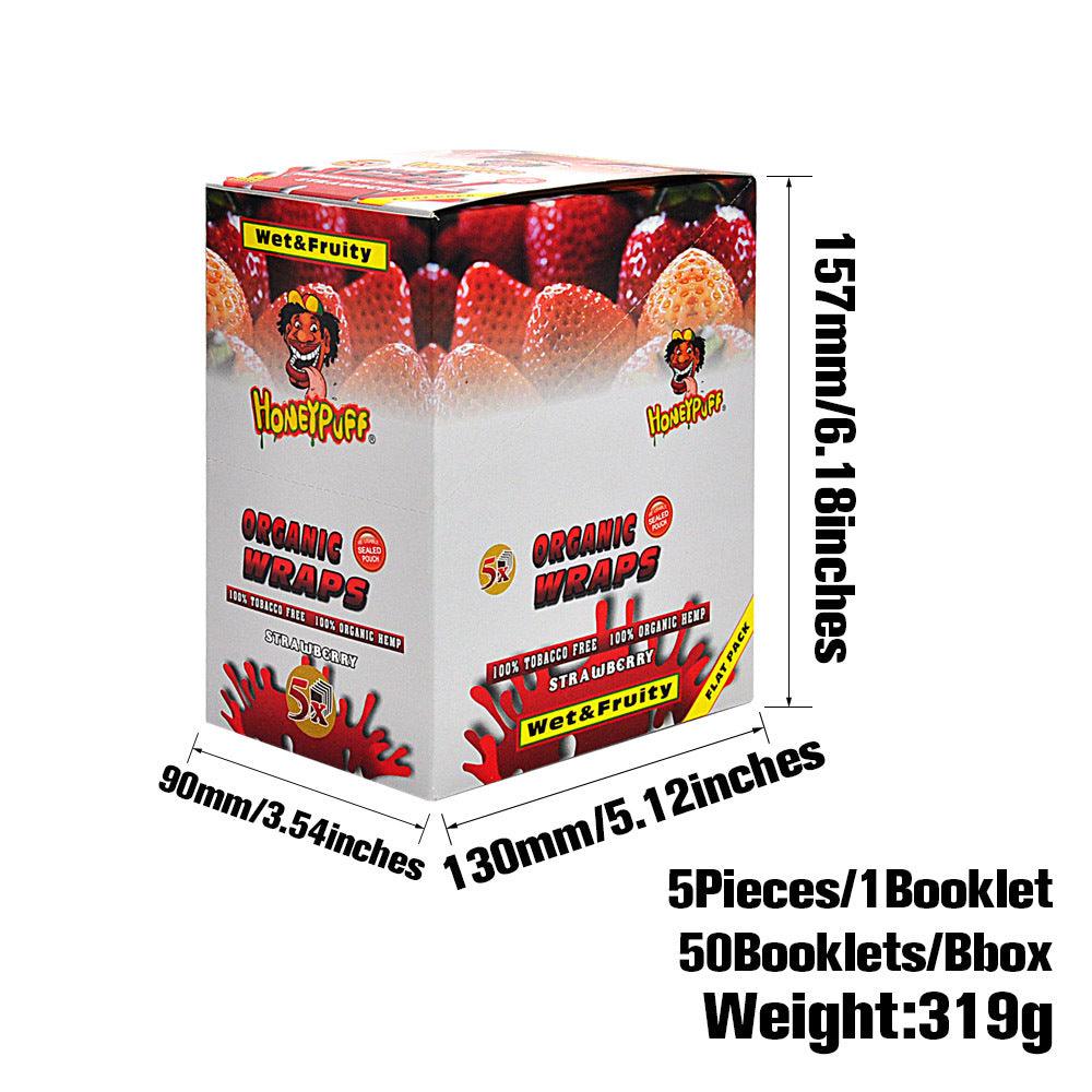 Honeypuff 110MM Cigar Rolling Tips 50 Booklet per Box Natural Filter Papers - Puffingmaster