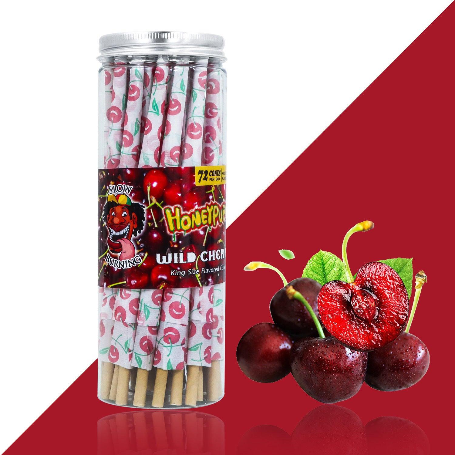 Honeypuff 110MM Classic Pre Rolled Cones Rolling Paper Fruit Flavor 72 Cones - Puffingmaster