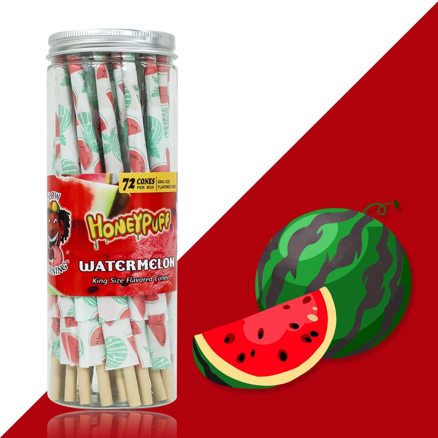 Honeypuff 110MM Classic Pre Rolled Cones Rolling Paper Fruit Flavor 72 Cones - Puffingmaster