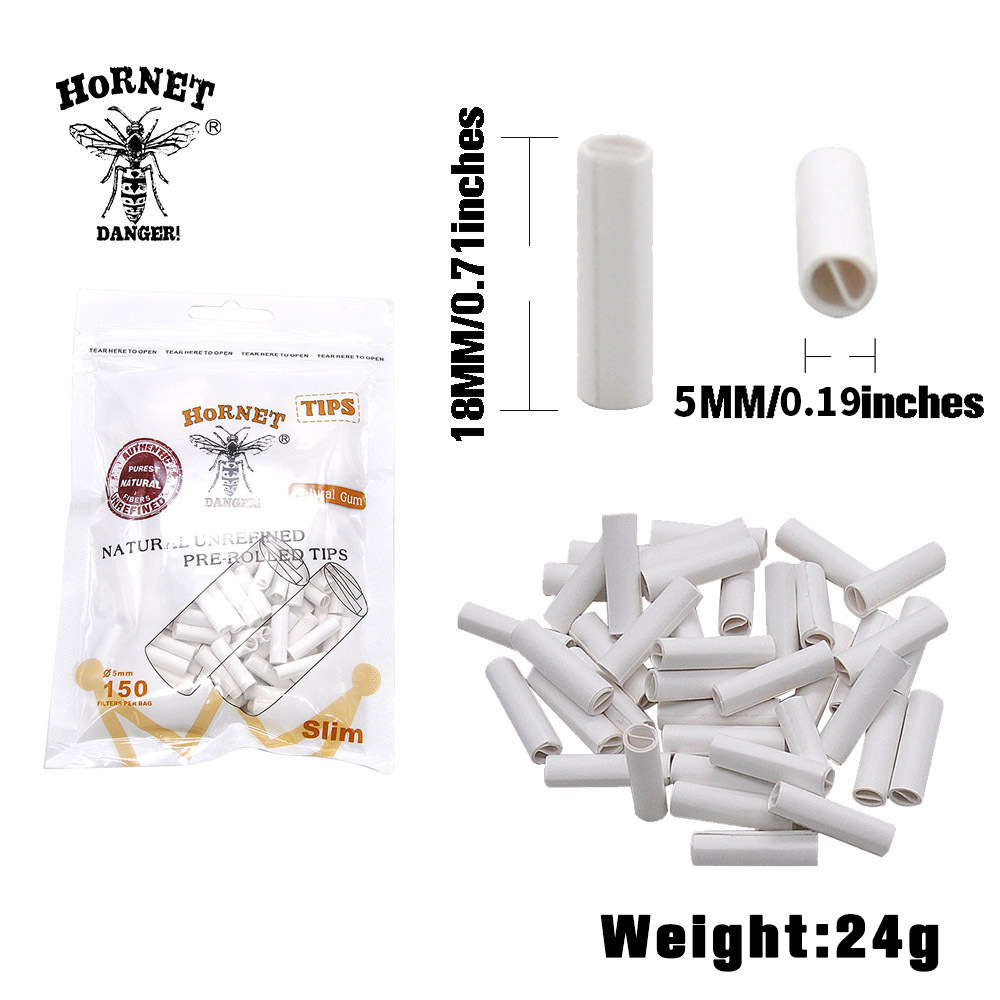 Hornet 5mm Natural Pre-rolled Paper white