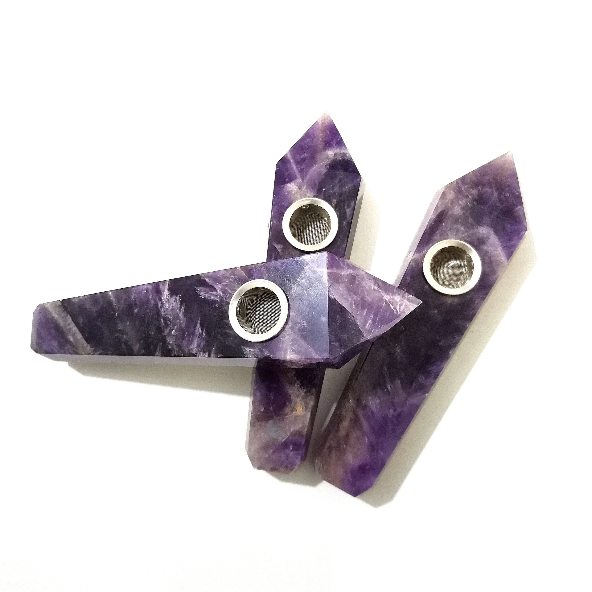 Purple Crystal Pipe