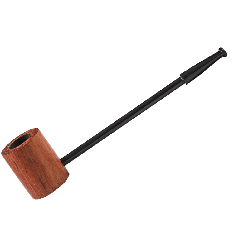 red wooden pipe