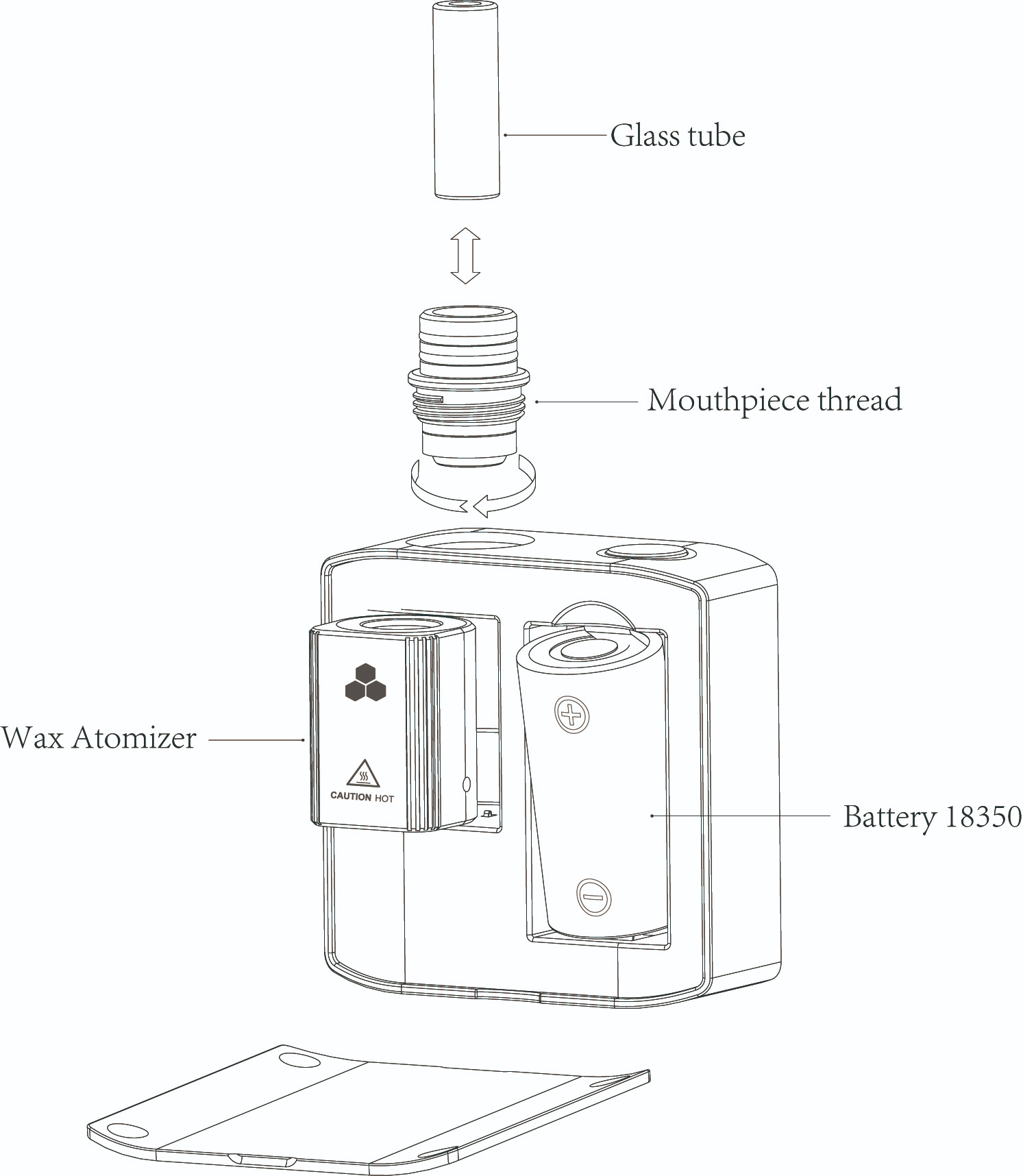 how to use wax chamber with trio 3 vaporizer