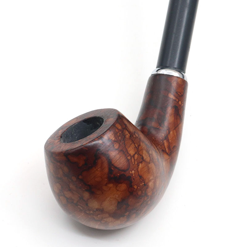 Pipa Churchwarden Gandalf hecha a mano | Pipa de madera de peral para tabaco de tallo largo