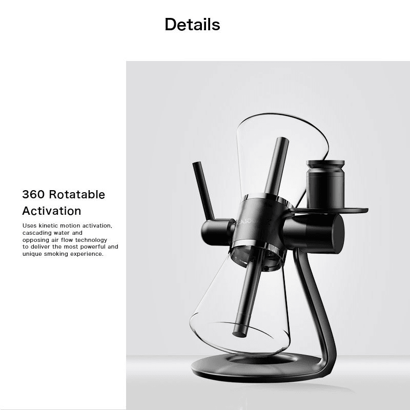 Mingvape Sandglas Rotating Gravity Bong Hookah | 360 Degree Rotating Dual-Use Shisha Water Bong - Puffingmaster