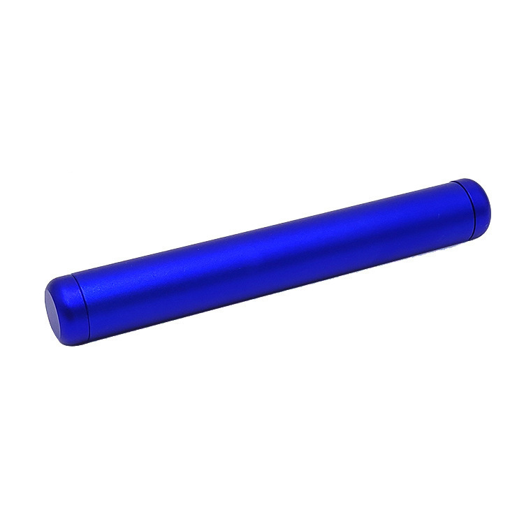 Metal Tube Container Waterproof Storage Tube Holder blue