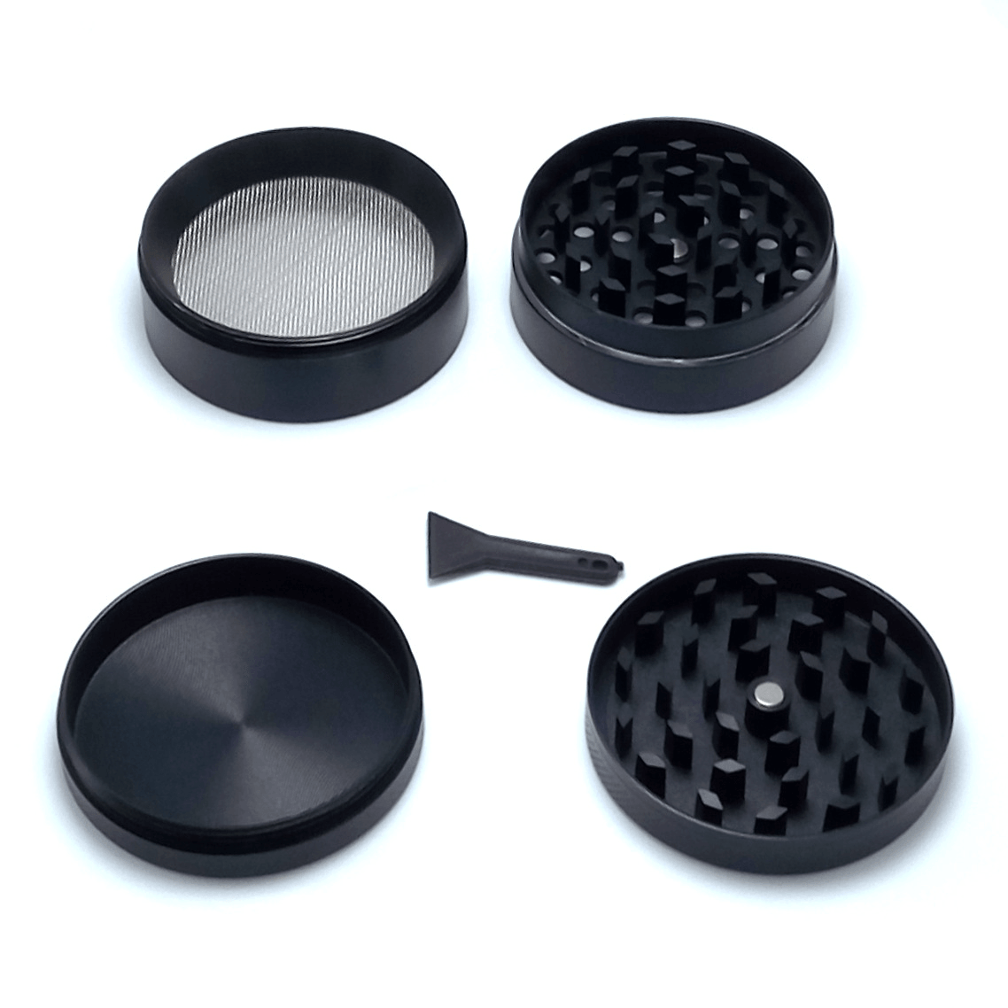 50MM 4 Layers Tobacco Grinder Tobacco Zinc Alloy Crusher - Puffingmaster