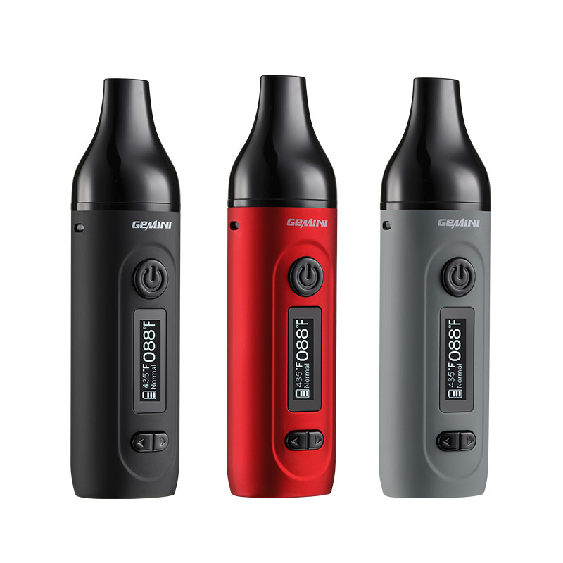 Anix Gemini Pro Dry Herb Vaporizers Kit black Gray Red