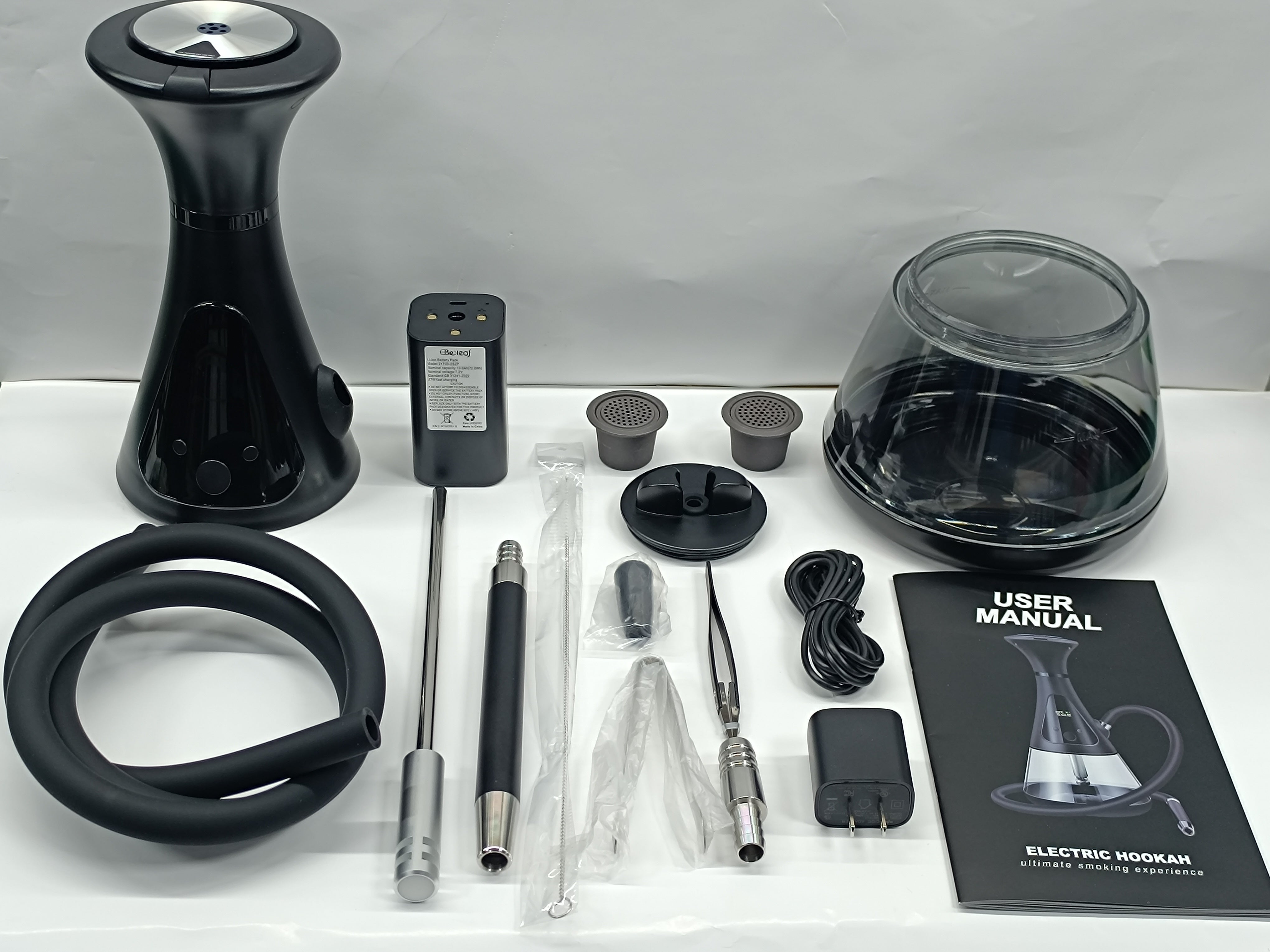 beleaf electric hookah with accessories