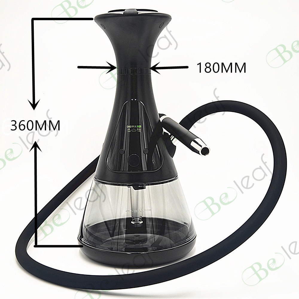beleaf electric hookah with size