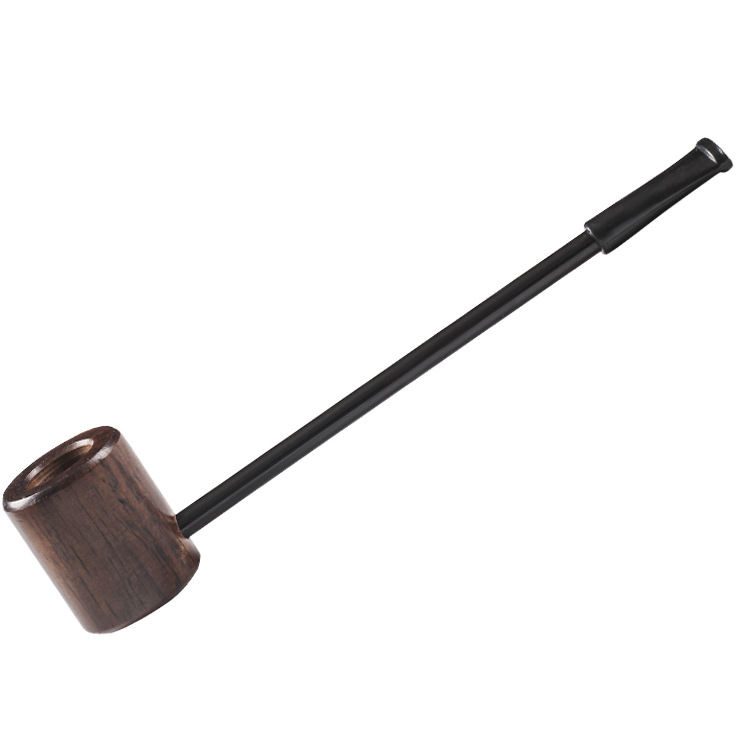 black wooden pipe