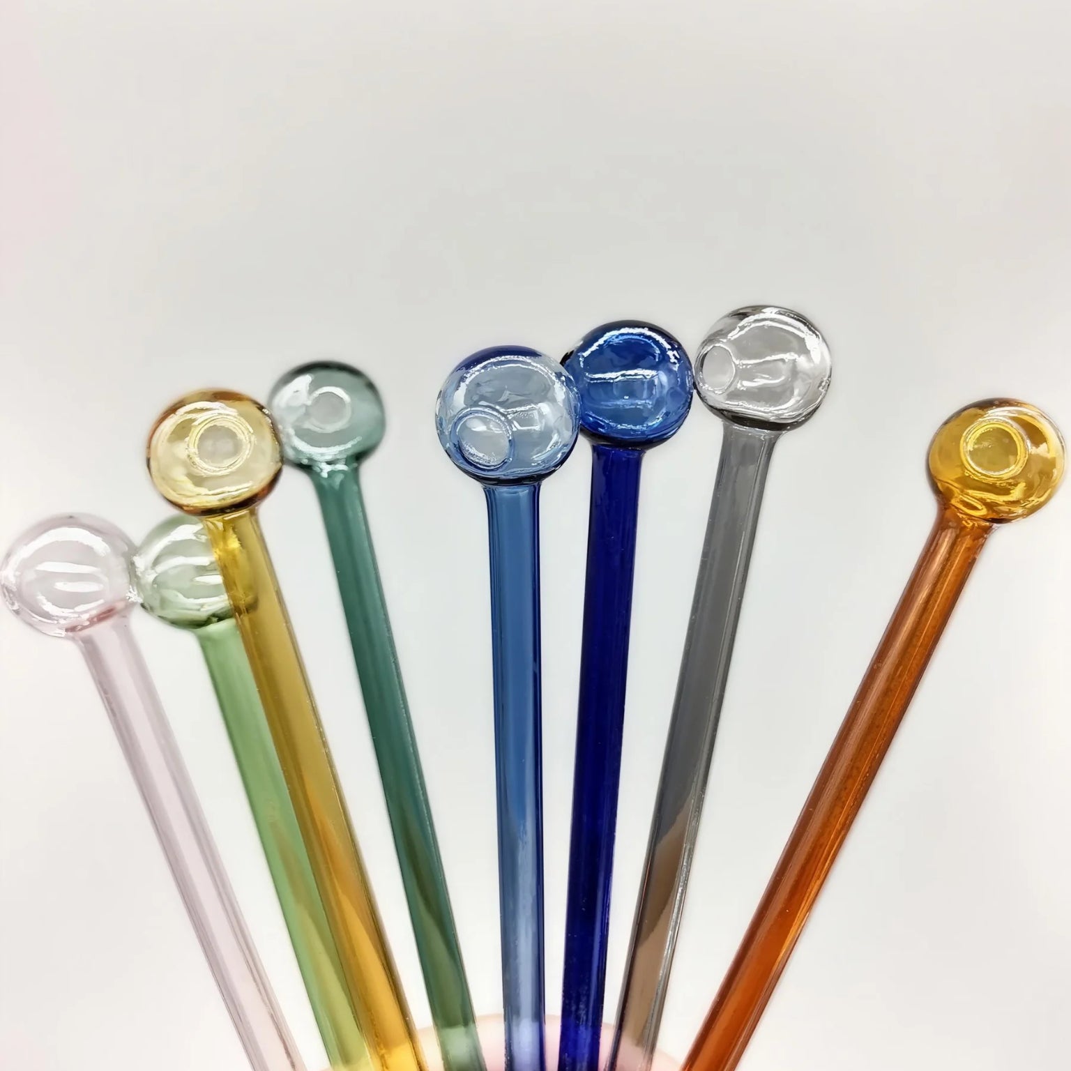Colorful Pyrex Glass Oil Burner Pipes