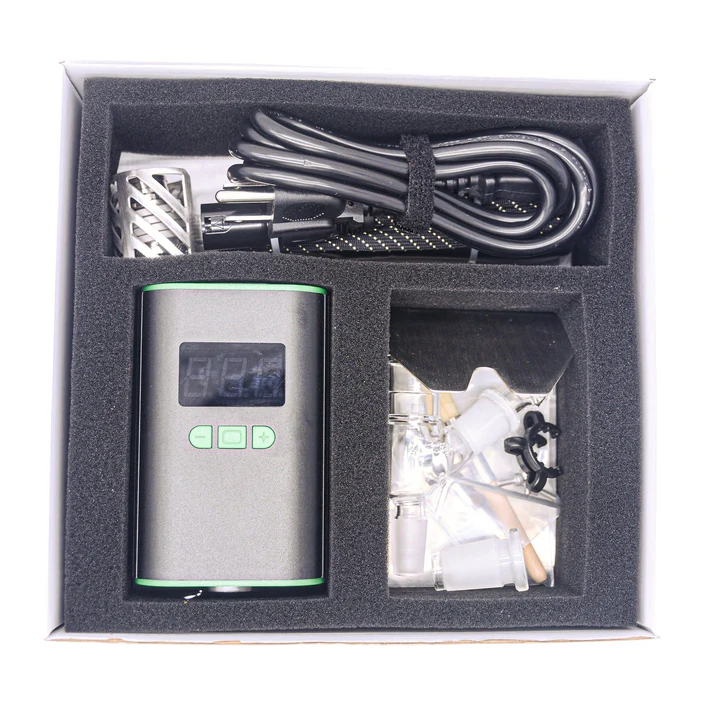 crossing ruby twist injector hybrid with gem cuts ball vape kit with accessories