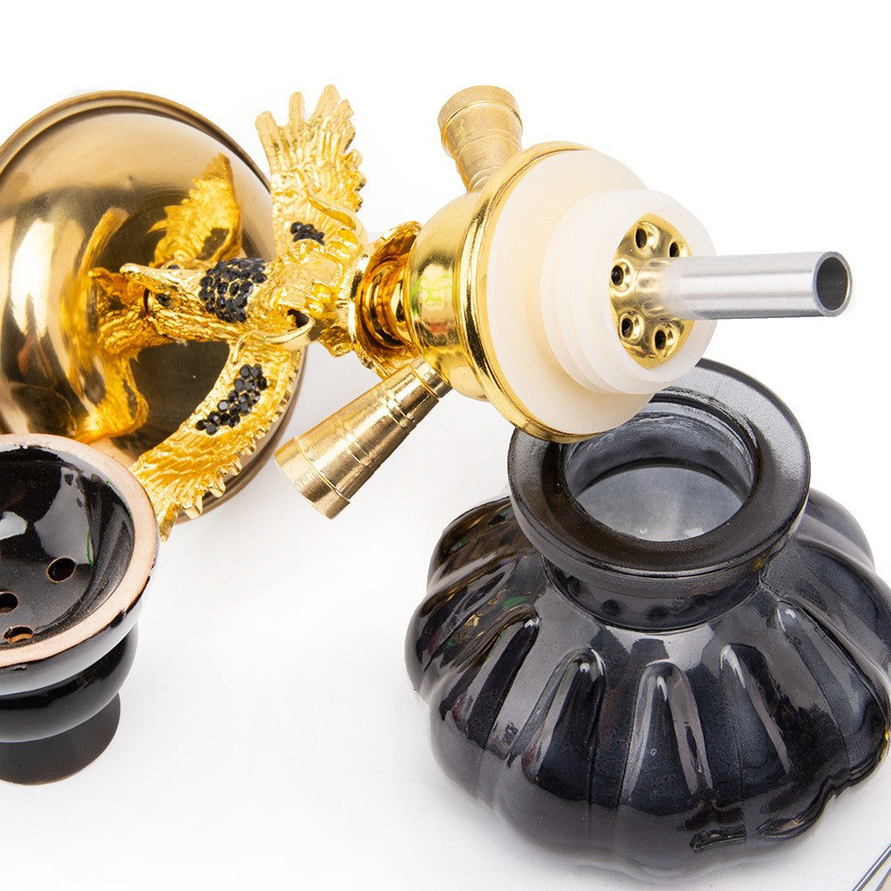 Arab Eagle Shape Hookah Set Double Hose Water Pipe Shisha