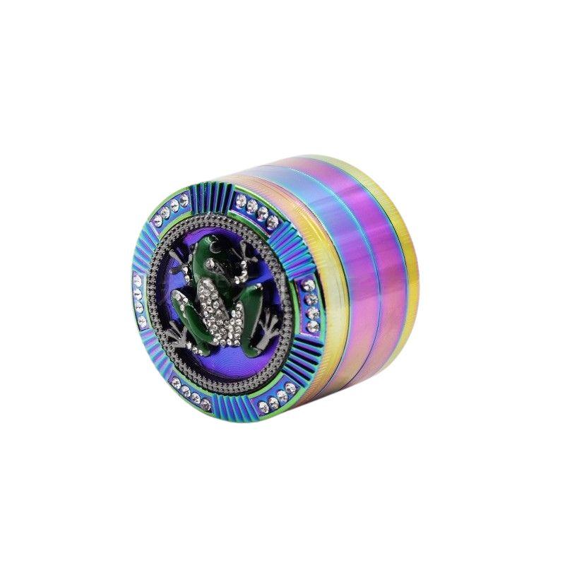 Tobacco Grinder Animal 4 Layers 63mm Rainbow Color Zinc Alloy Herb Grinder 