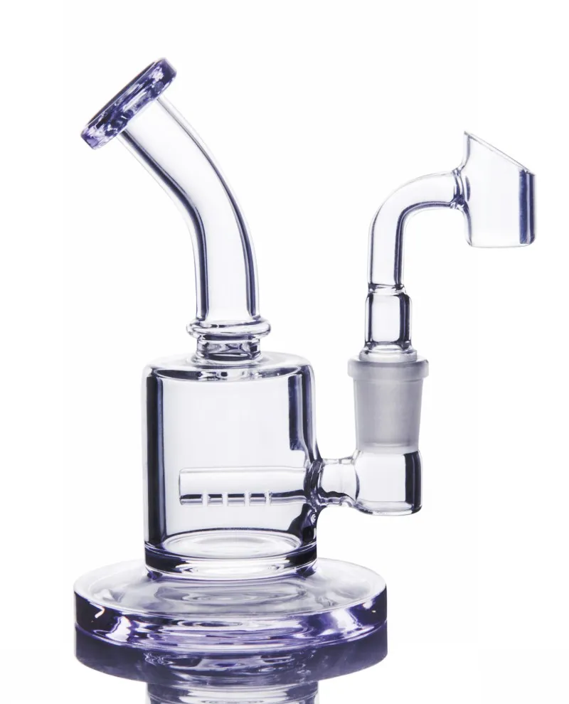 glass dab rig purple with banger