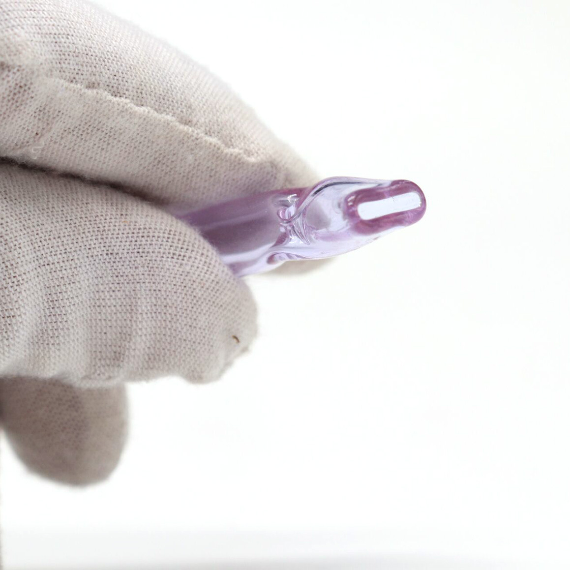 Glass Joint Filter Tip Flat Mouthpiece purple