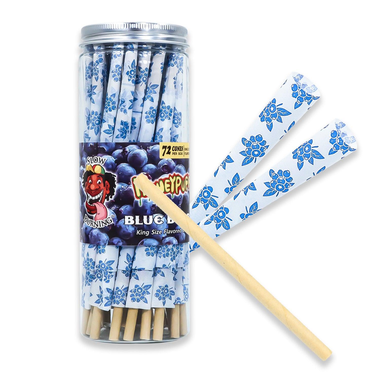 Honeypuff 110MM Classic Pre Rolled Cones Rolling Paper Fruit Flavor 72 Cones - Puffingmaster
