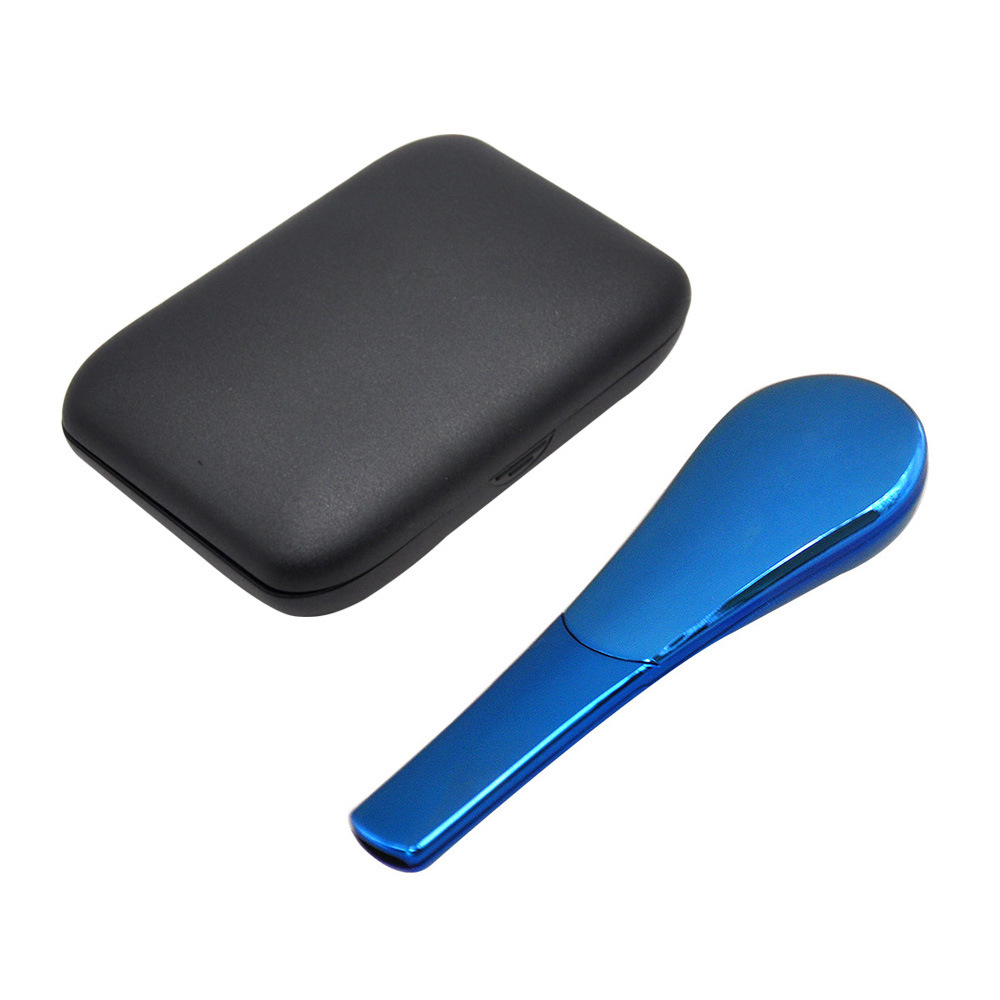 Zinc Alloy Tobacco Pipe Detachable blue