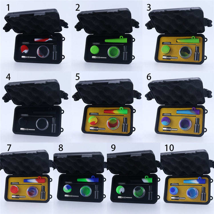 Mini Silicone Nectar Collector Kit Honey Straw Dab Pipe Portable