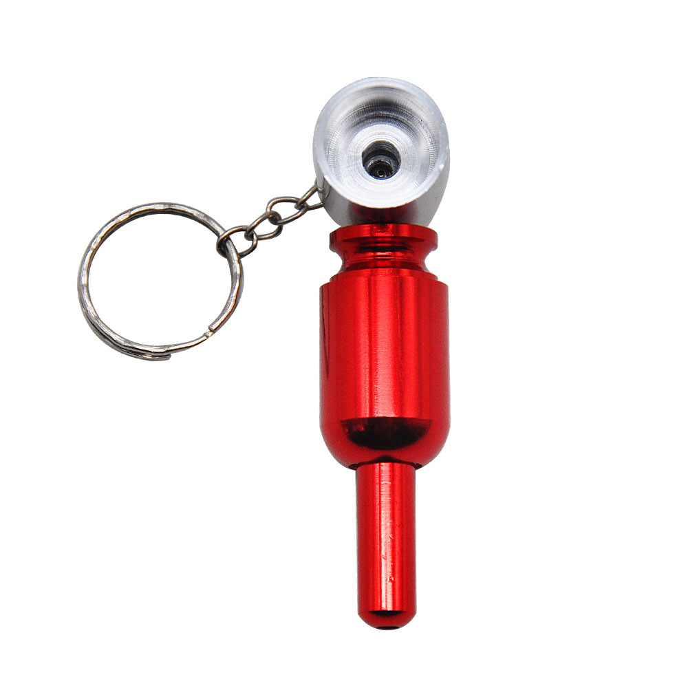 pill shape metal pipe red
