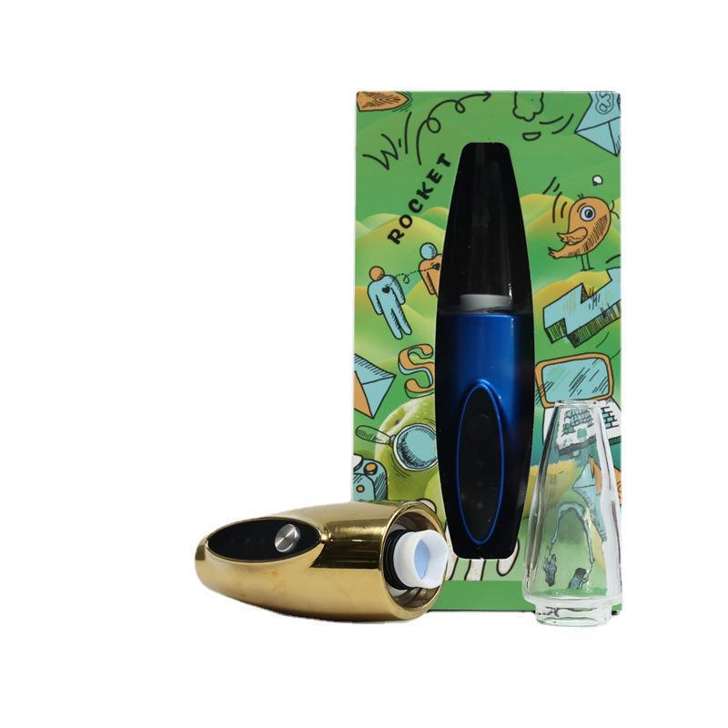 Rocket portable electric dab rig wax vaporizer blue