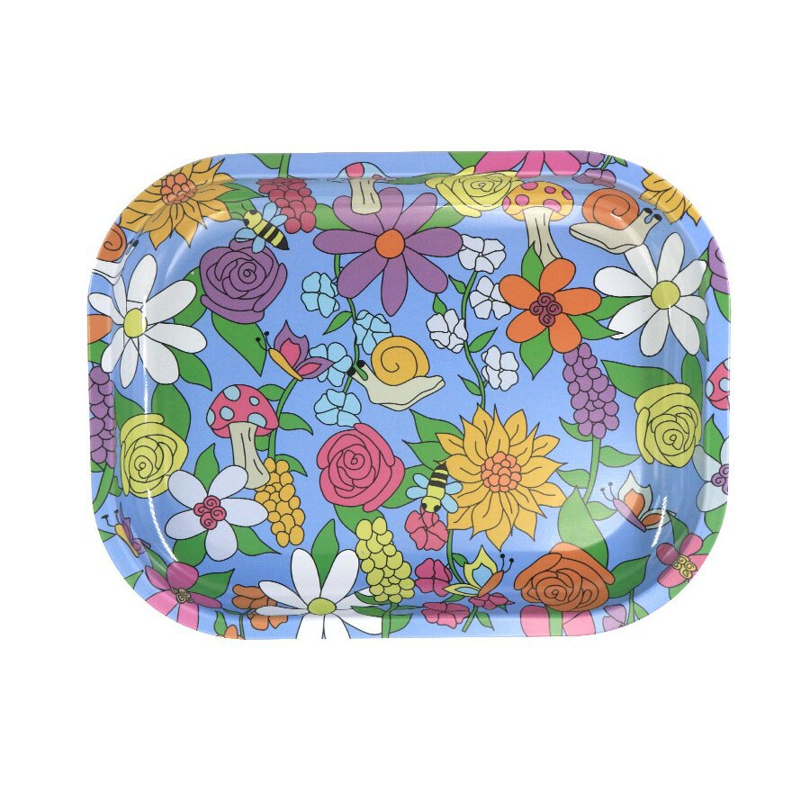 Metal Tinplate Rolling Smoking Tray Tobacco Storage Plate Grinder Tool 