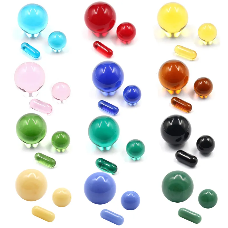 Quartz Terp Pearls Set Dab Bead Capsule Insert Spinning For Terp Slurper Banger