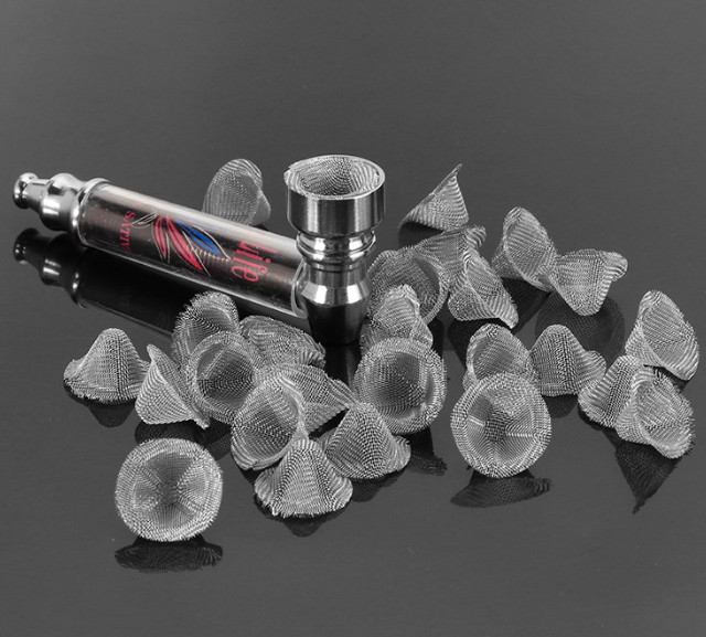 10 PCS 18MM Smoking Pipe Combustion Net Stainless Steel Filter Screen Mesh