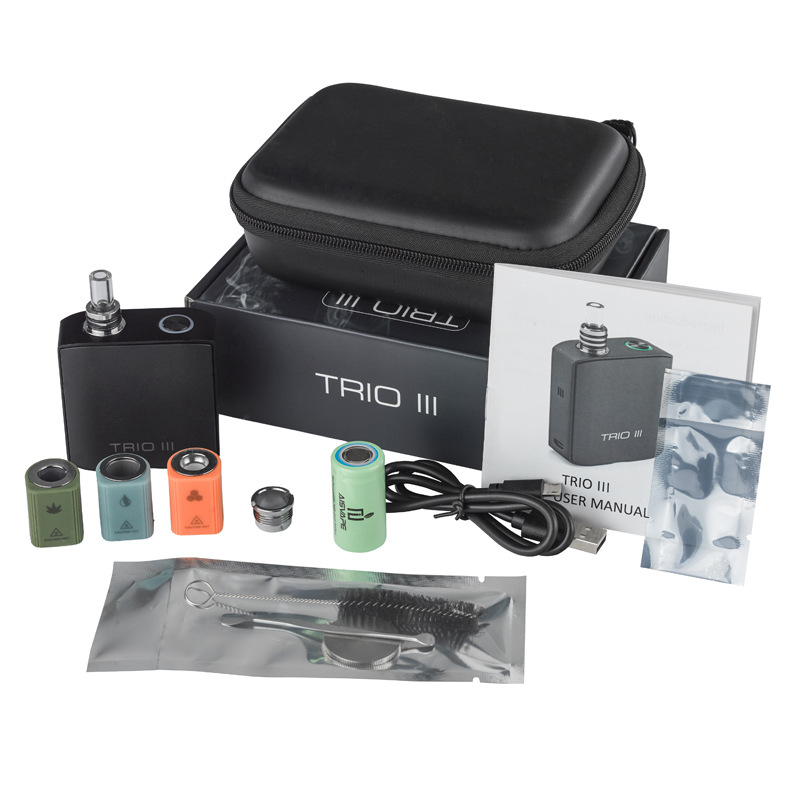 Trio III 3-in-1 vaporizer with accessories
