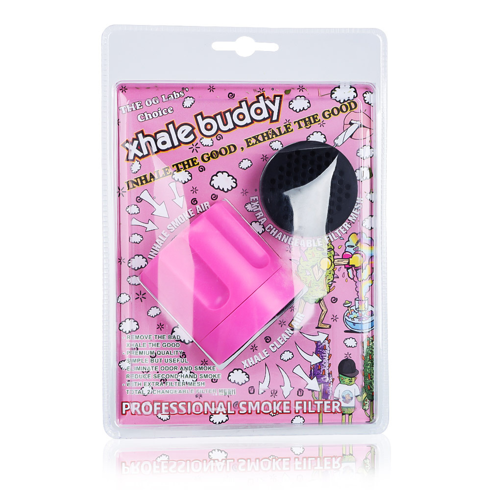 Personal Smoke Air Filter for Smoking Easy Exhale pink