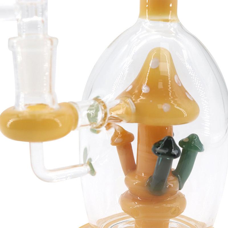 Mushroom Bong | Borosilicate Glass Handicraft Smoking Set Hookah Lightweight Portable - Puffingmaster